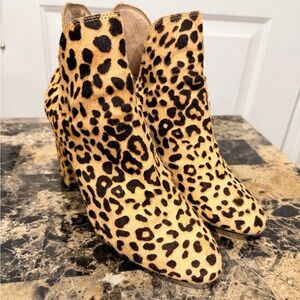 Steve Madden Leopard Print Ankle Booties